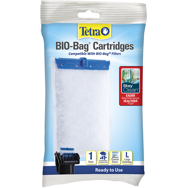 Whisper® BioBag® Cartridges with Stay Clean™ Technology Tetra®